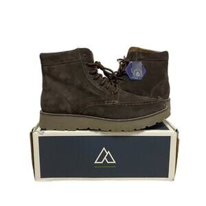 Alpine Design Men's Casual Lace Wedge Boots Double Brown Suede AD22MC001 - 14